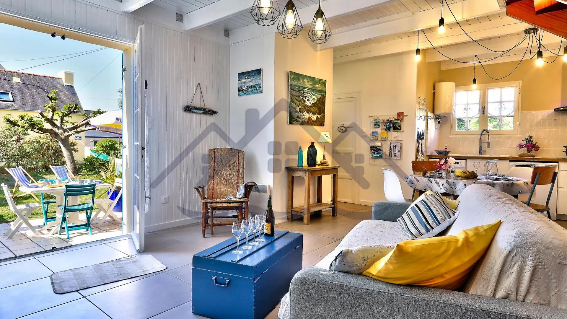 Ferienhaus Localise - M20B - Ocean Lodge - Maison Avec Jardin Clos - Terrasse - Plage A 400M - Wifi Inclus - Draps Inclus - Animaux Bienvenus Guilvinec